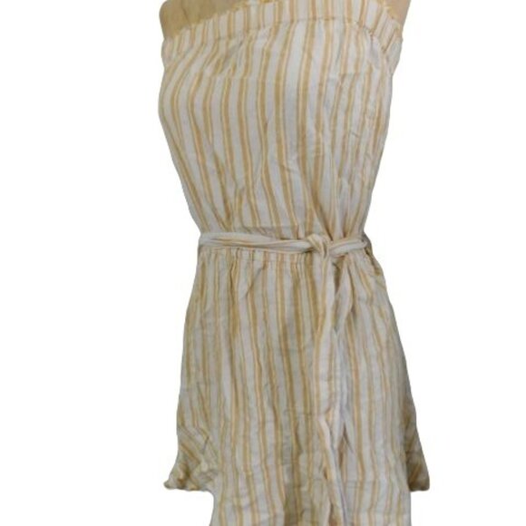 Cloth & Stone Size XS Striped Tie Belt Strapless Boho Dress - Picture 3 of 3
